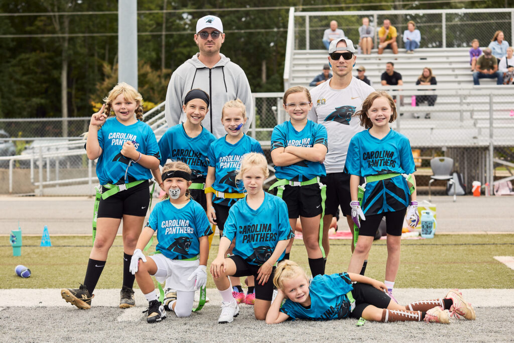 Fort Mill girls flag football league team picture