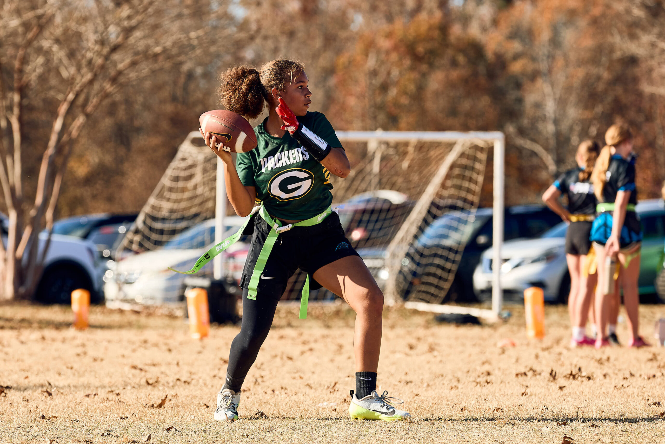Girls flag football league in Fort Mill SC with GirlPower Carolinas