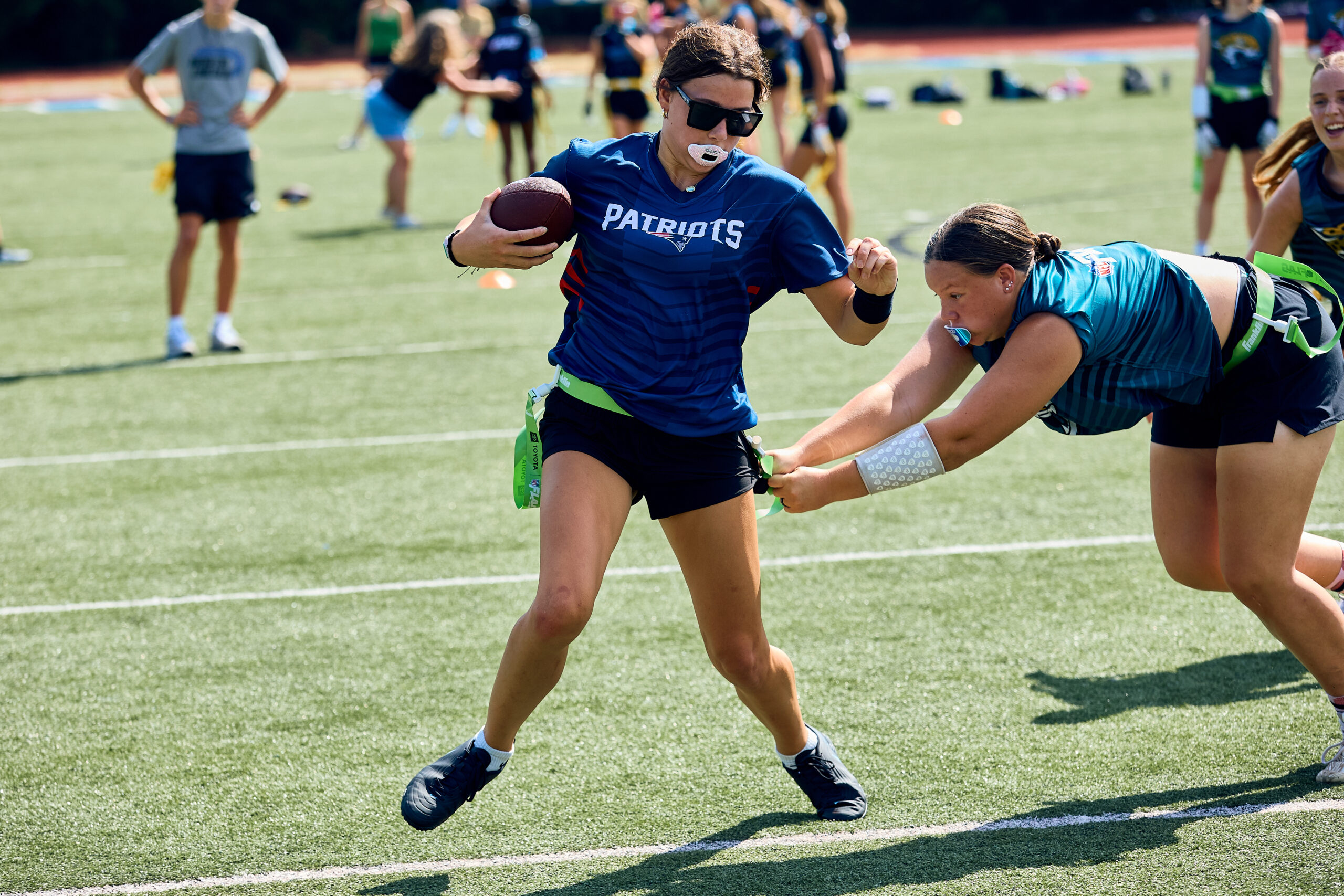 GirlPower Carolinas girls flag football athletes in Mooresville NC