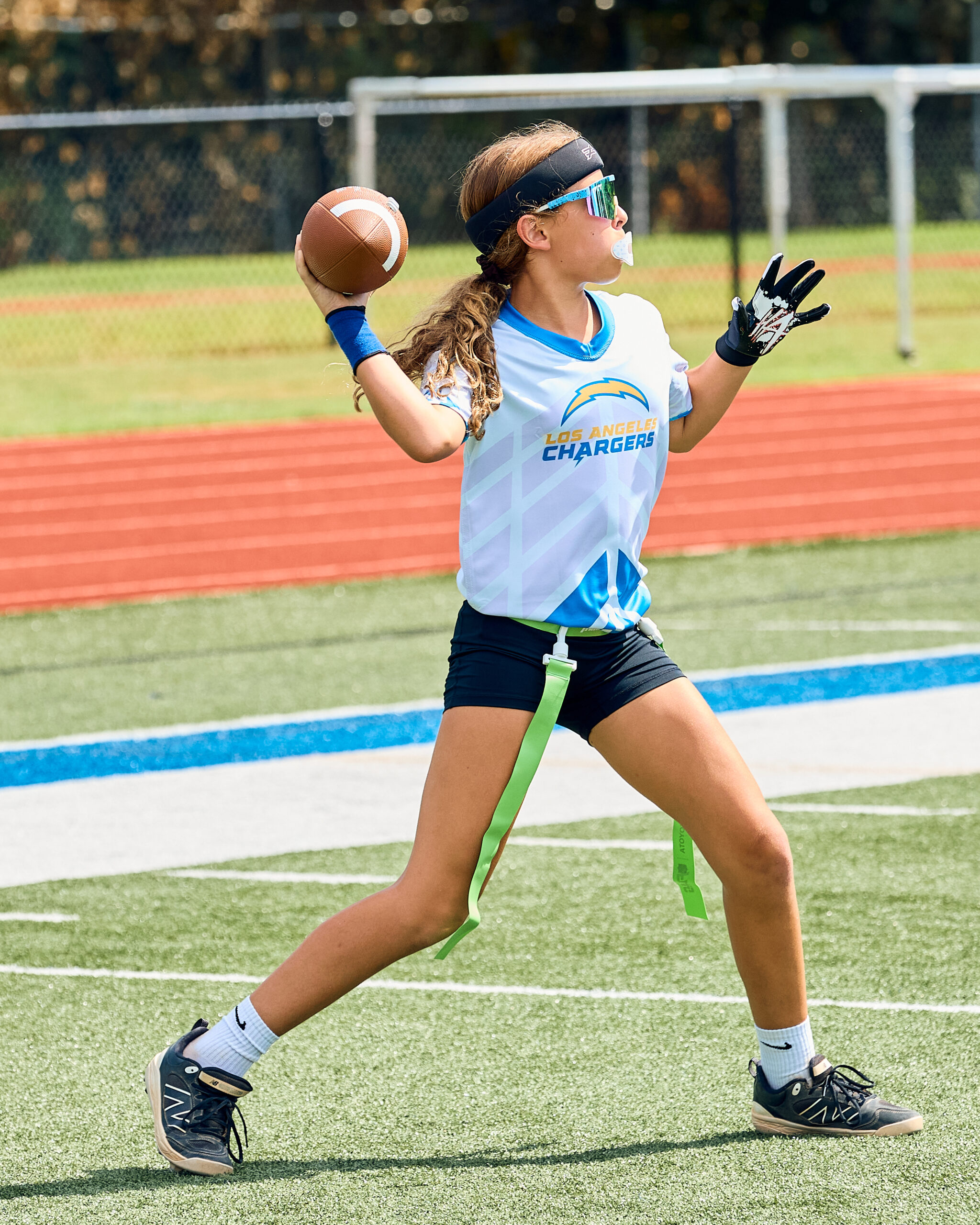 GirlPower Carolinas girls flag football athlete in Mooresville