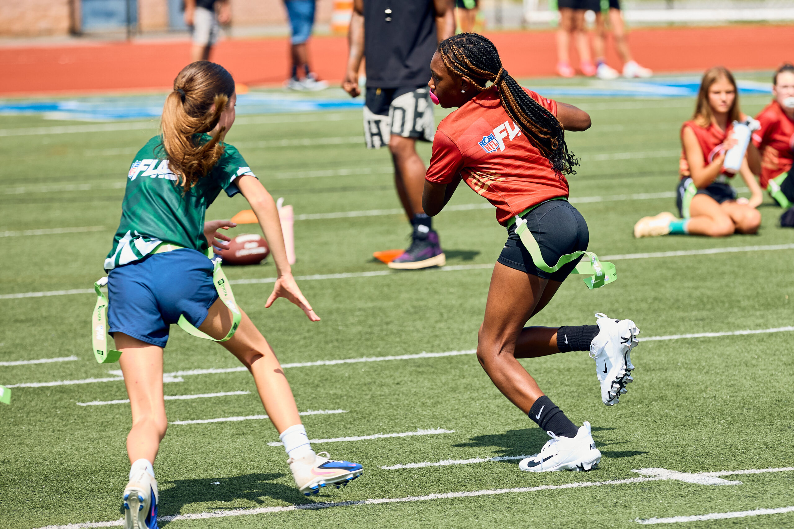 GirlPower Carolinas girls flag football athletes